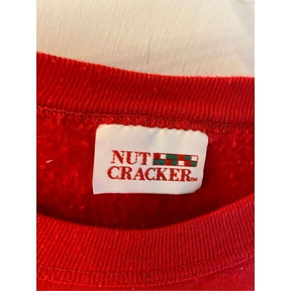 Nutcracker Puffy Sky Lite Fashion 1991 red Christmas sweatshirt Usa #63914 M - Picture 2 of 7